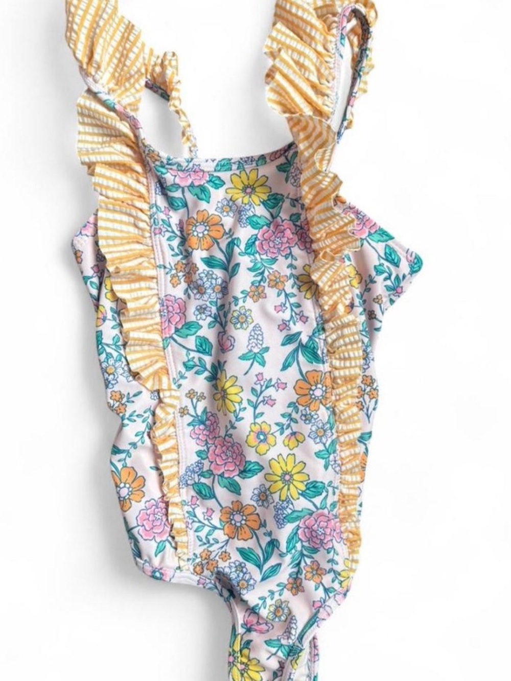 Girls Jessica Simpson floral one piece swimsuit